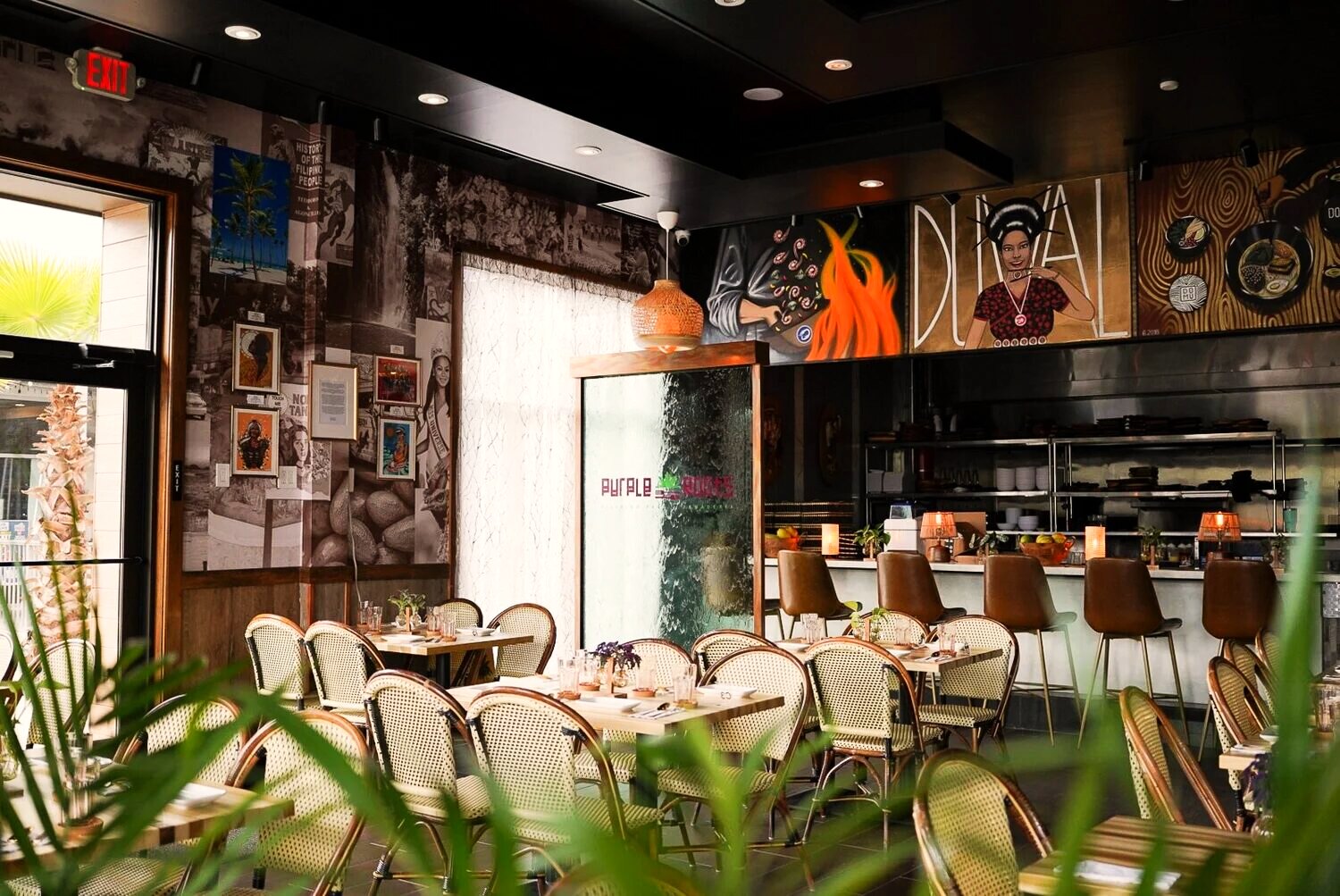 Purple Roots dining room